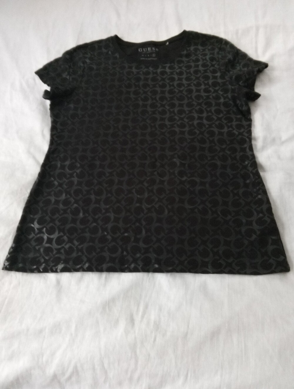 Guess Logo-Print Black Women's Tee